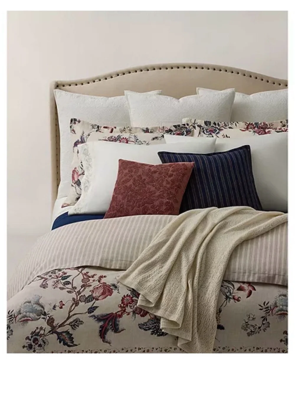 Ralph Lauren FULL QUEEN Bed COMFORTER Annalise FLORAL Flowers NWT! $475
